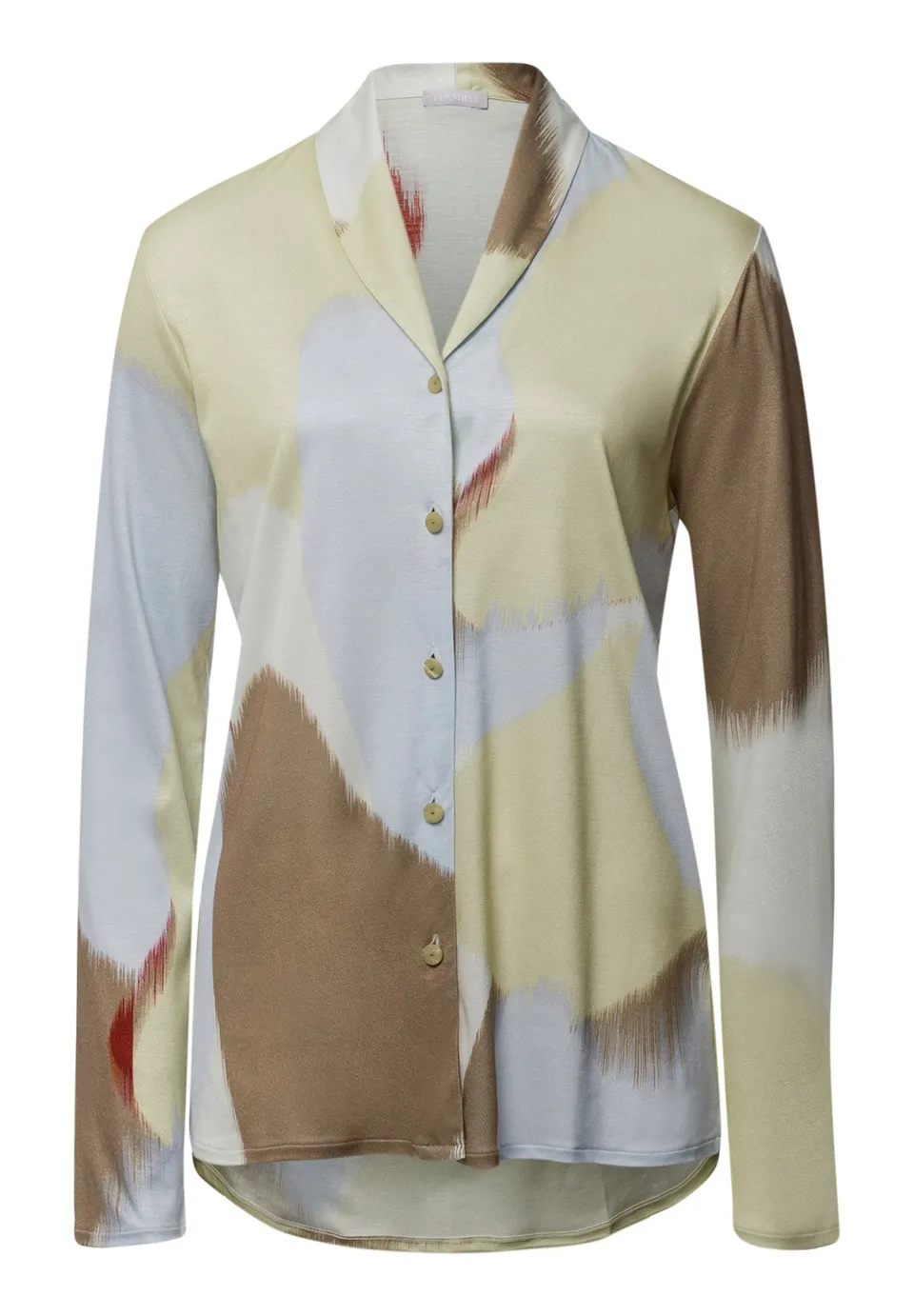 hanro-olivia-l-slv-shirt-langarm-abstract-paint-tencel-modal image 1