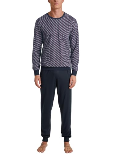 calida-relax-imprint-pyjama-herren-52-54-baumwolle-b-ndchen image 5