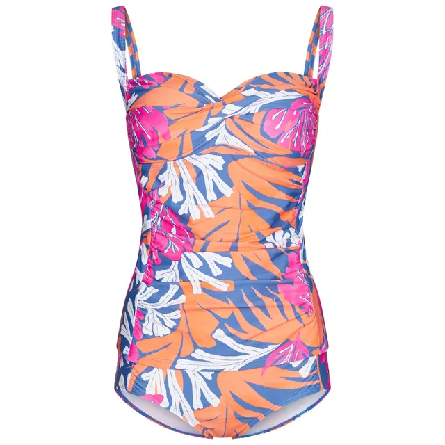pastunette-beach-coral-flower-tankini-wei-mit-bl-ttermuster image 1