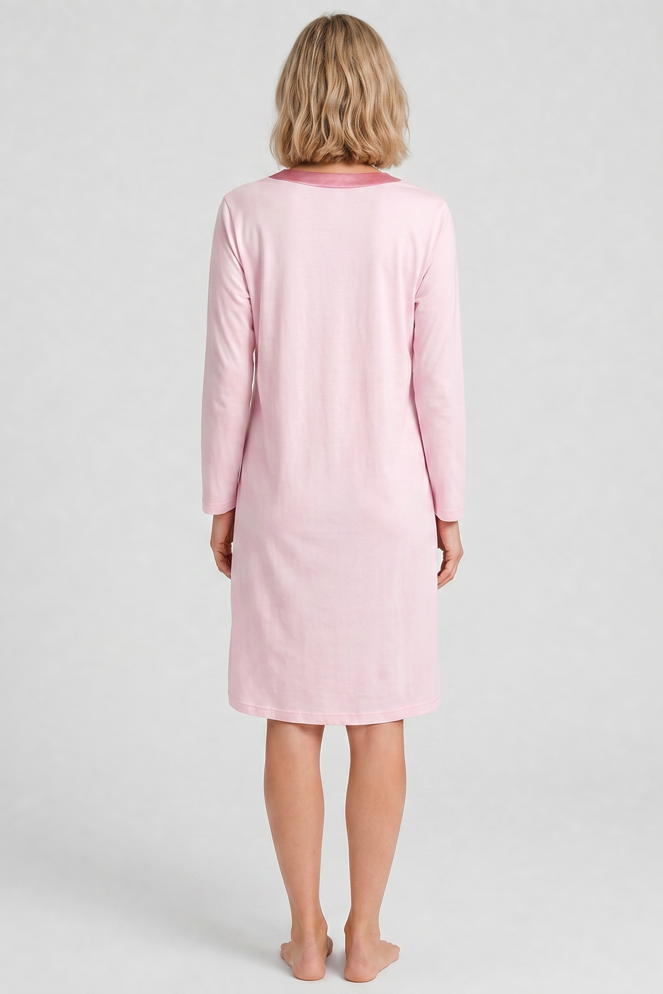 r-sch-be-happy-nachthemd-knielang-satinblende-rosa image 3