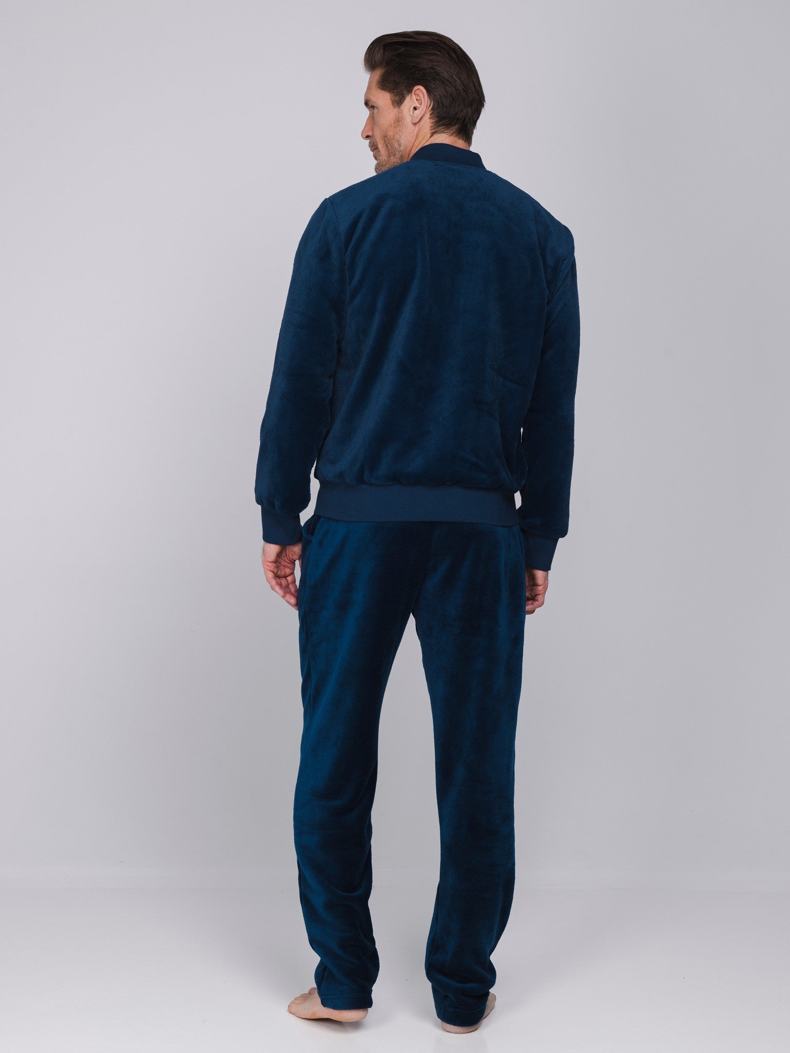 pastunette-blue-comfort-hausanzug-blau-herren-fleece image 5