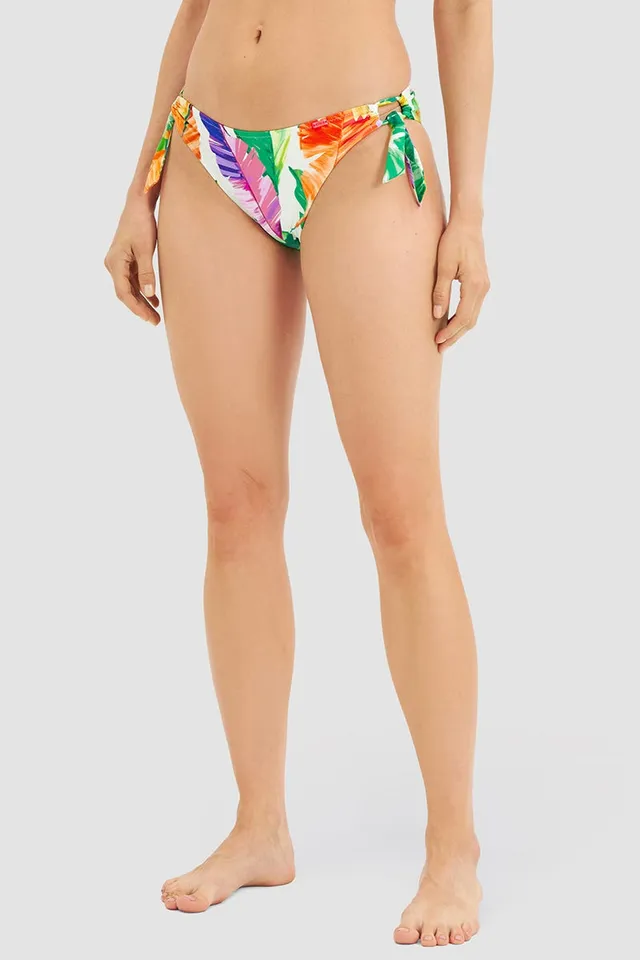 r-sch-be-happy-bikinihose-bl-tterdruck-gr-n-lycra image 1