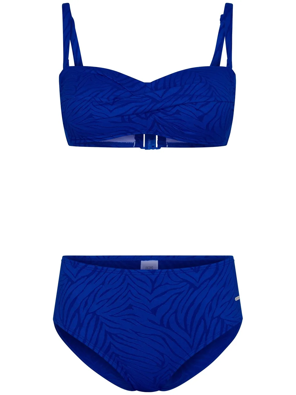 pastunette-cobalt-sea-bikini-bl-tterprint-blau-mit-soft-cups image 1