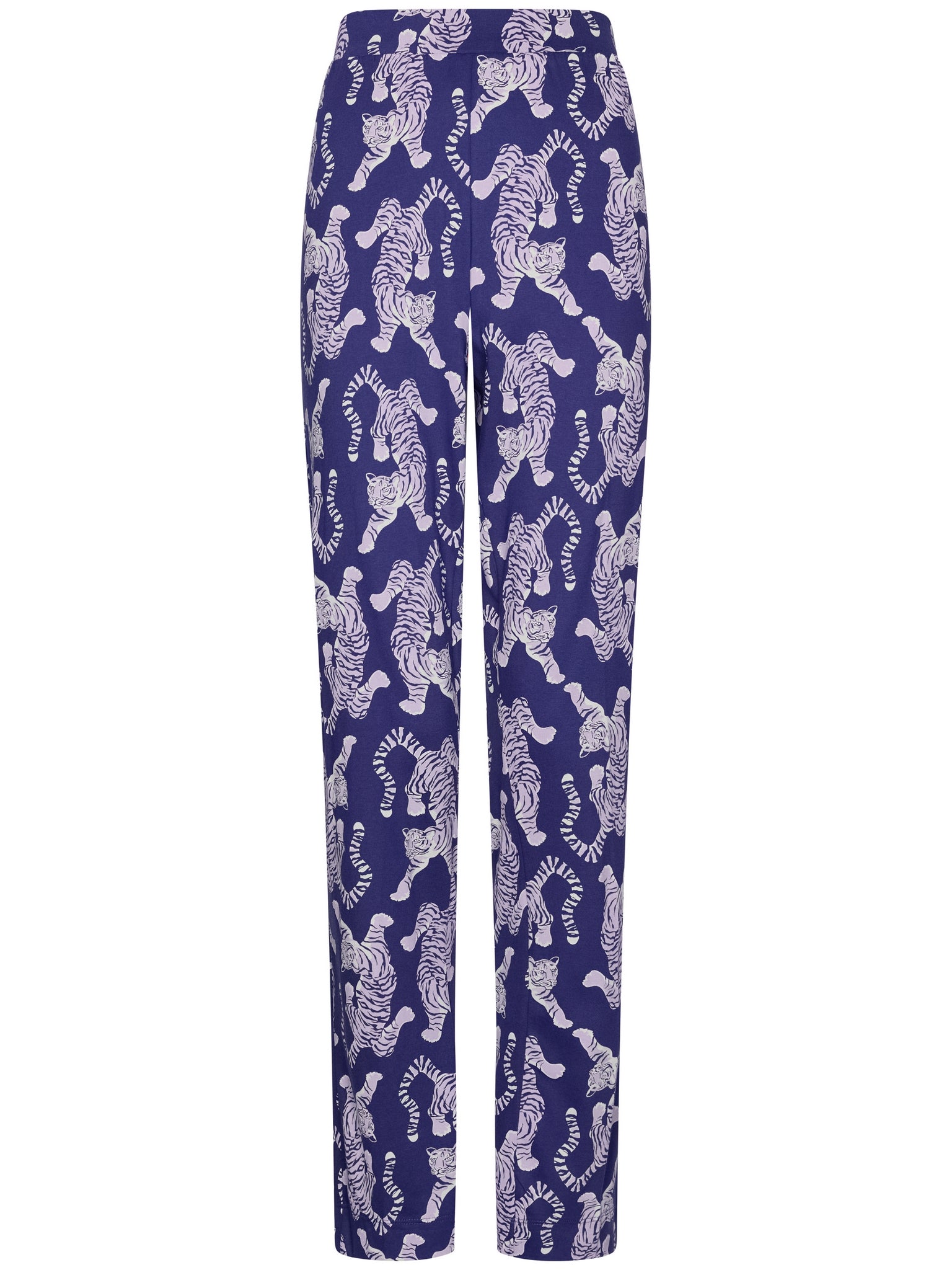 rebelle-tiger-star-pyjama-lila-bio-baumwolle image 2