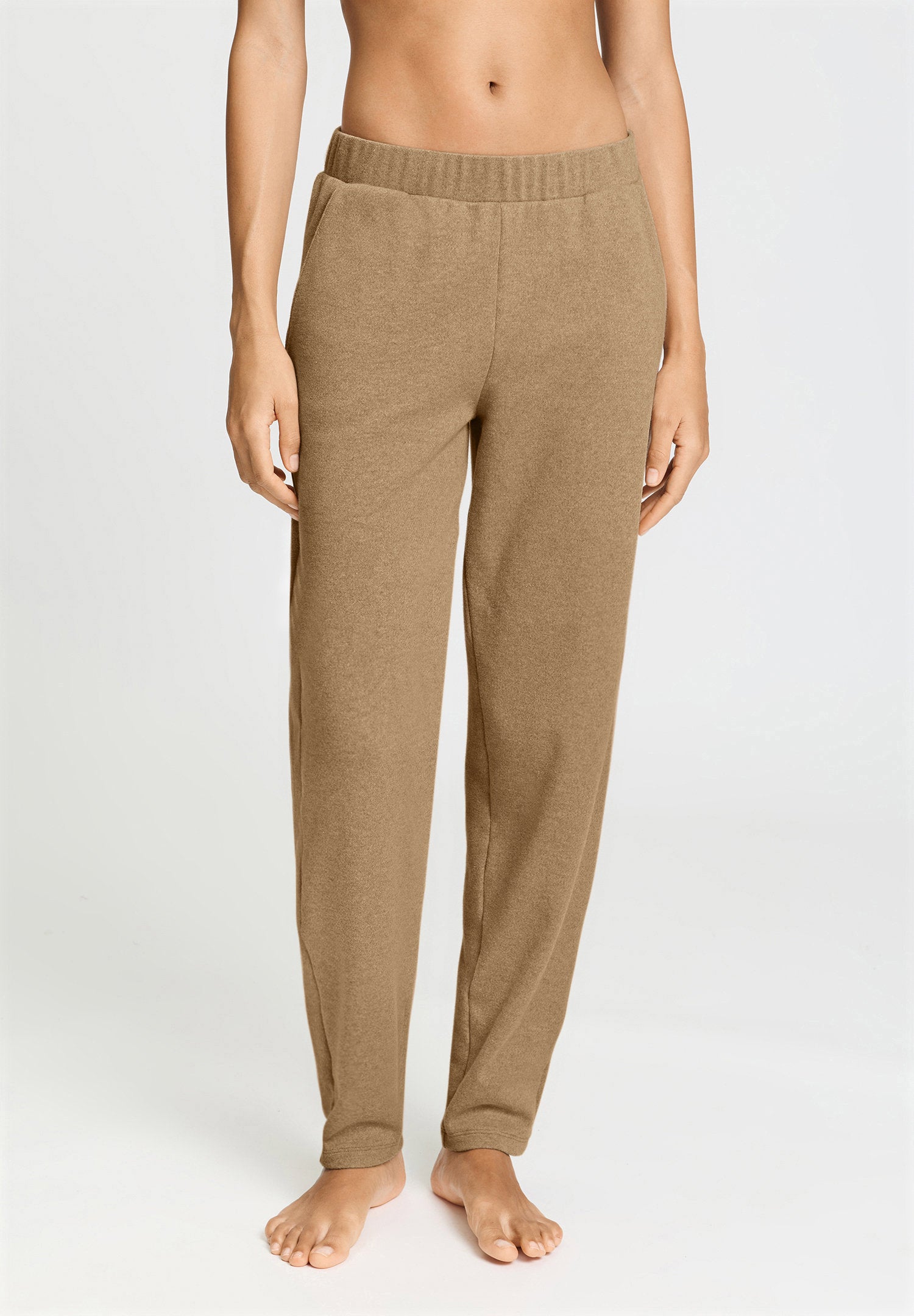 hanro-easy-wear-long-pants-loungehose-desert-clay-baumwolle image 2