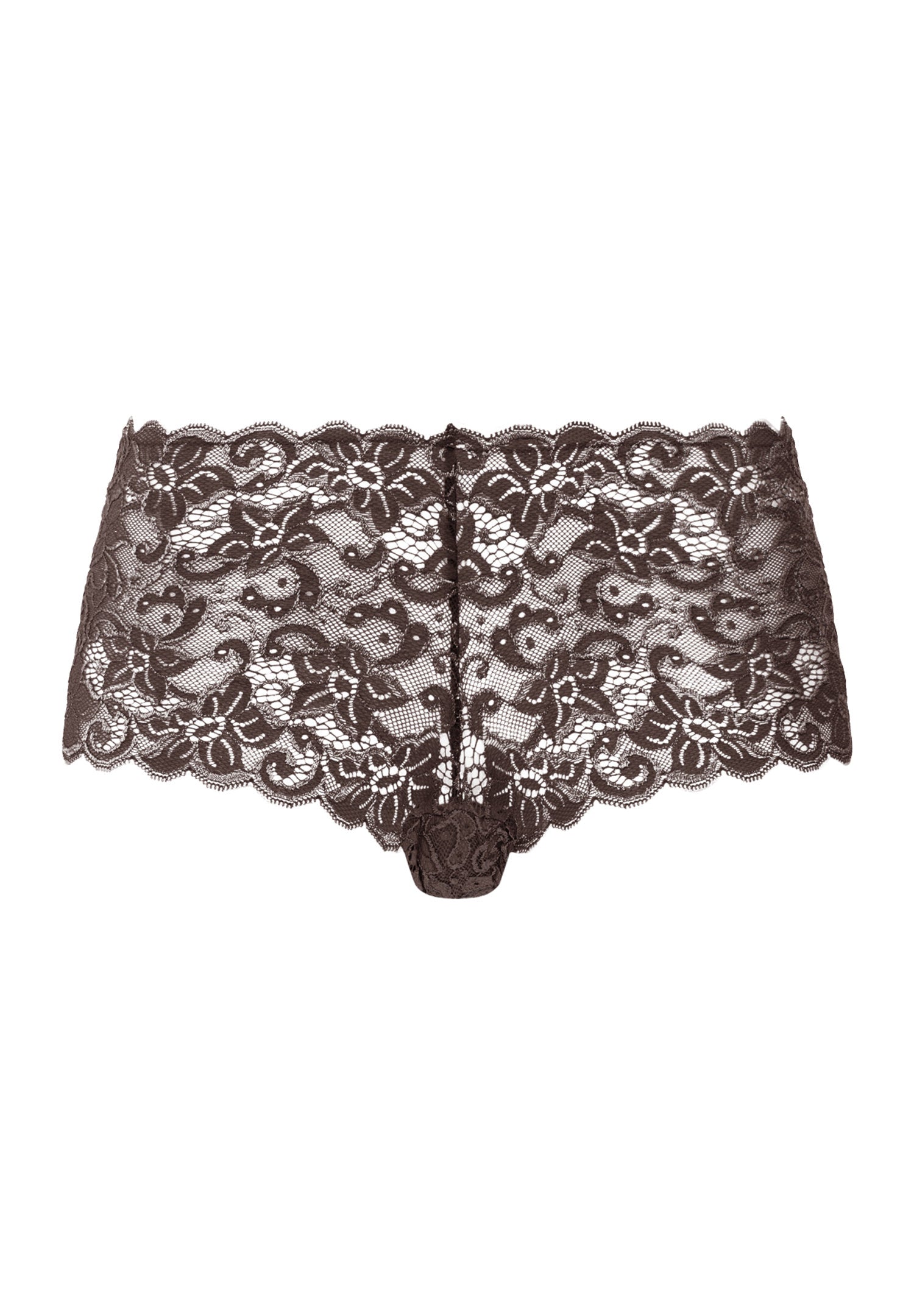 hanro-moments-panty-slip-dark-mocha-spitze image 1
