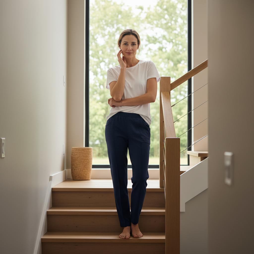 ringella-women-men-damen-lounge-hose-baumwolle-mit-biesen image 3