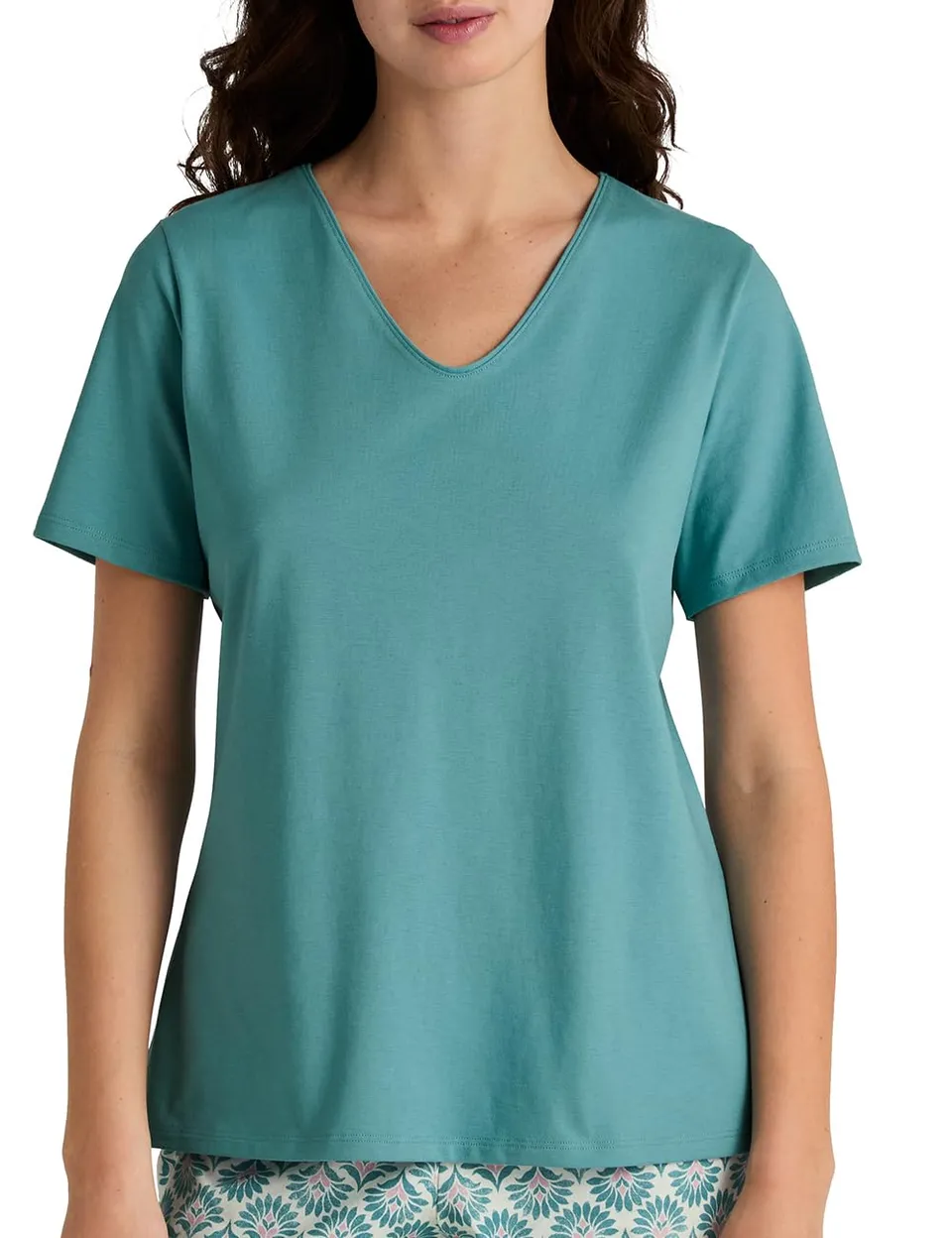 calida-favourites-lounge-t-shirt-damen-bristol-blue-bio image 1