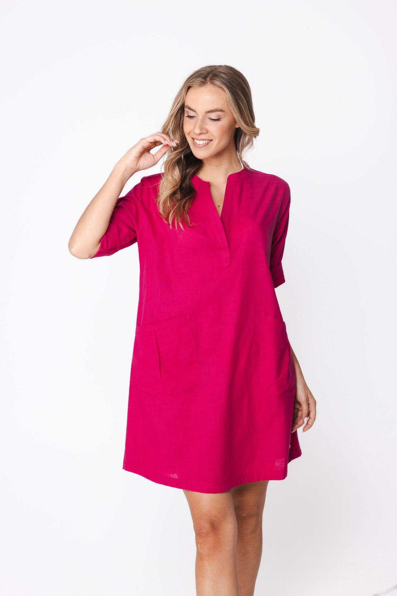 myrebelle-tropic-blush-beachkleid-cover-up-baumwolle-pink image 5