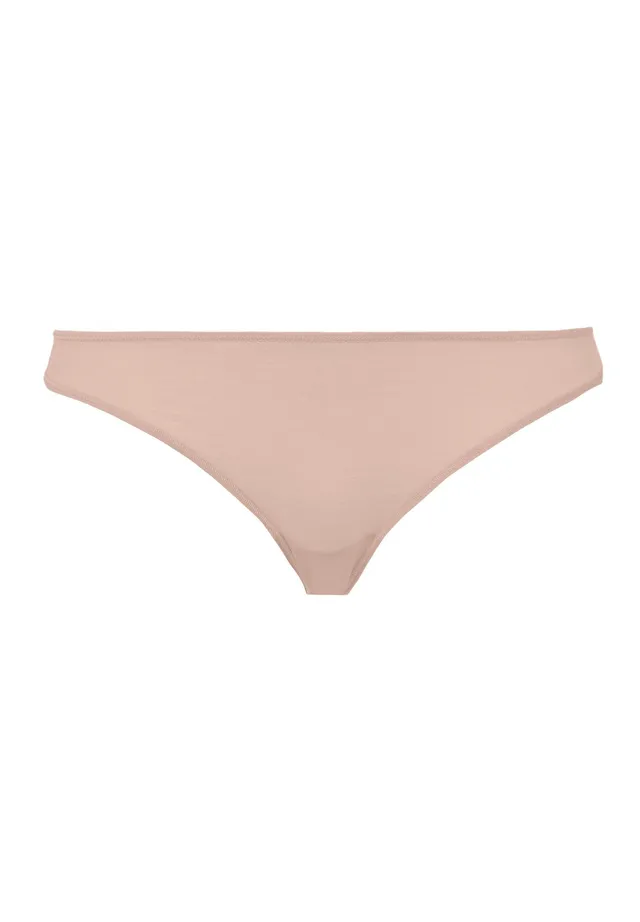 hanro-ultralight-mini-briefs-slip-beige-baumwolle image 1