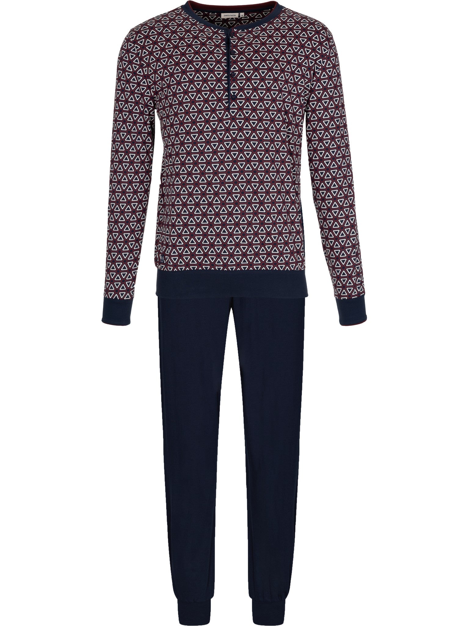 pastunette-northern-nights-pyjama-herren-blau-baumwolle image 4