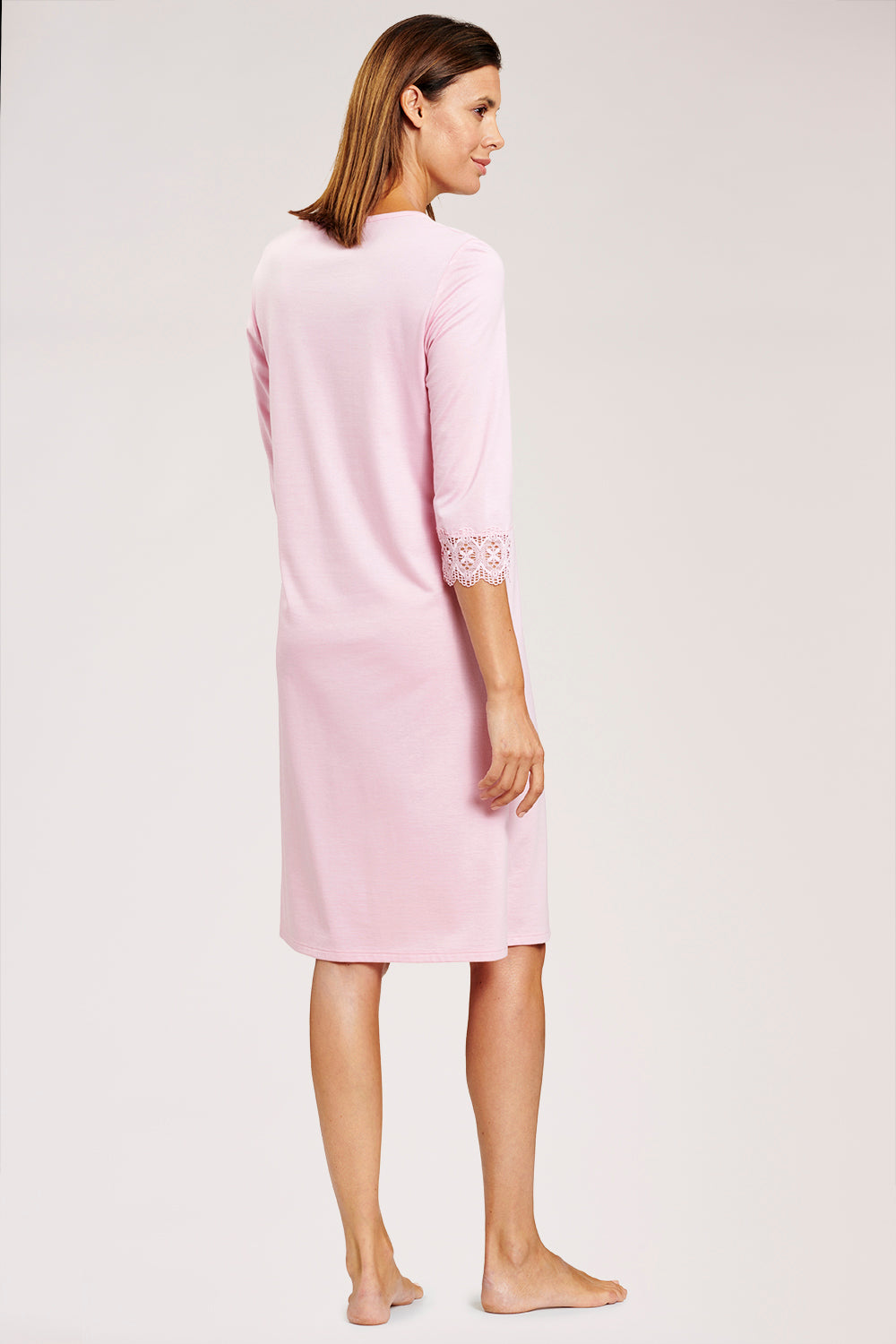 r-sch-be-happy-nachthemd-3-4-arm-rosa-mit-spitze image 3