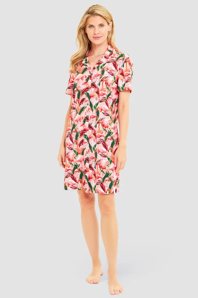 r-sch-be-happy-nachthemd-knielang-pink-flamingo-print image 1