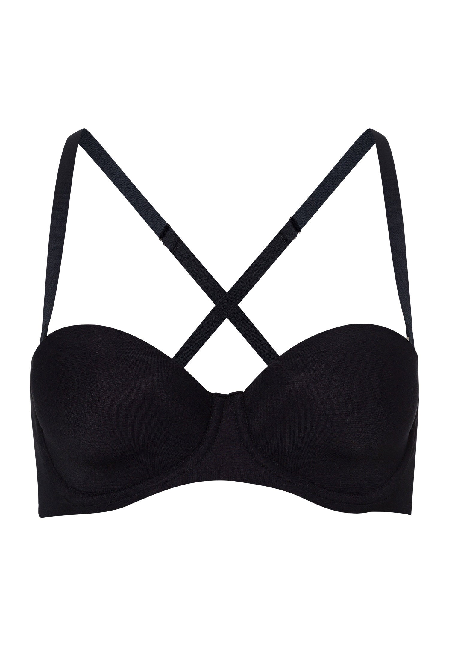 hanro-allure-padded-bandeau-bra-bh-schwarz-b-gel image 7