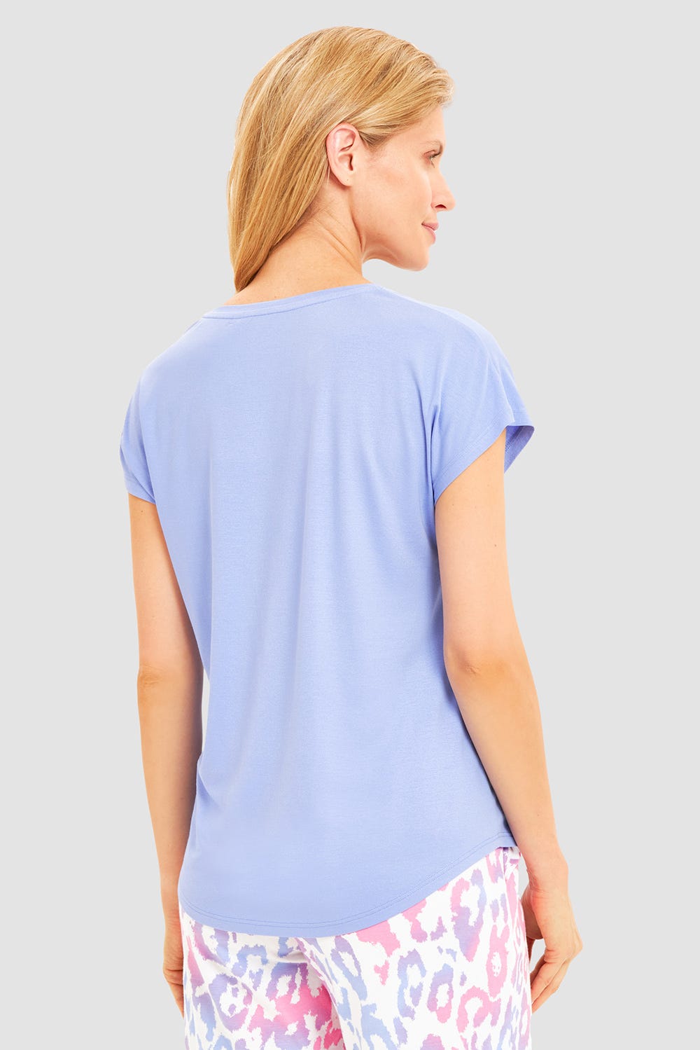 r-sch-be-happy-shirt-kurzarm-schlafshirt-violett image 3
