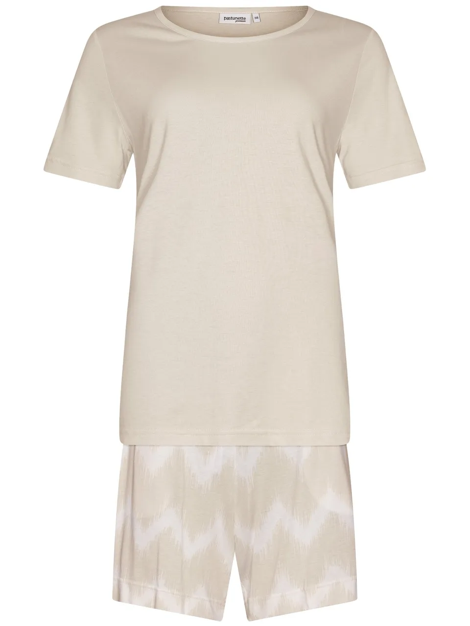 pastunette-premium-sketchy-waves-shortama-beige-baumwolle image 1