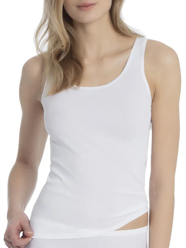 calida-iconics-top-damen-aus-baumwolle-schwarz-feinripp image 1