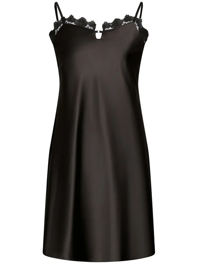 pastunette-premium-midnight-haze-nachthemd-satin-schwarz image 1