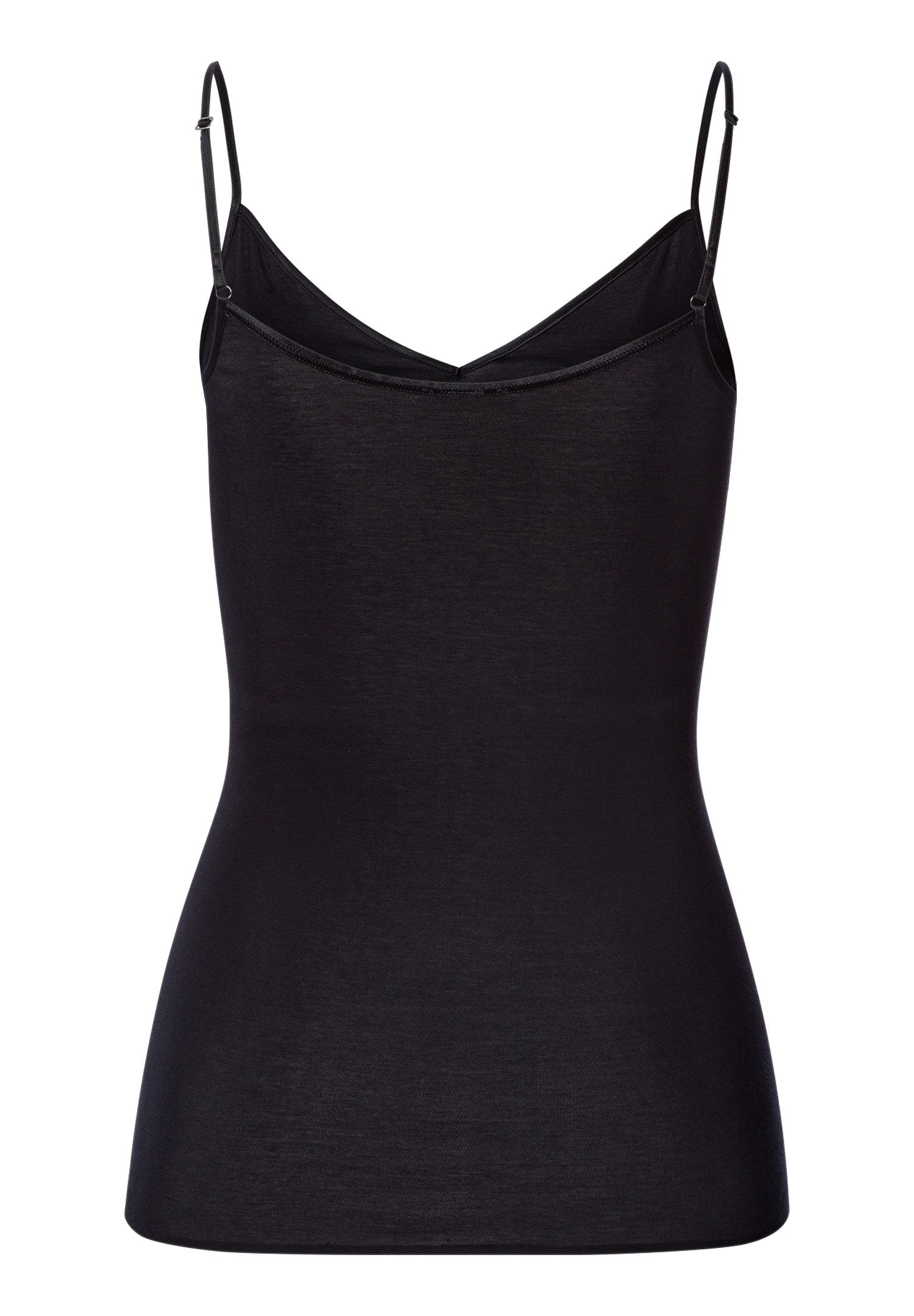 hanro-cotton-seamless-spaghettitop-schwarz-baumwolle image 3