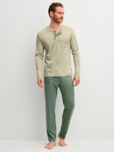 calida-relax-superlight-pyjama-herren-tea-green-gr-50-leicht image 7