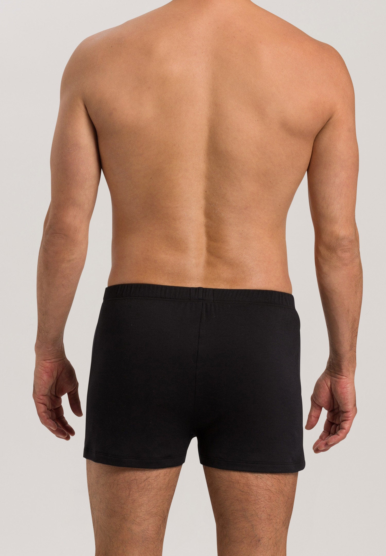 hanro-sea-island-cotton-boxers-schwarz-mit-eingriff-baumwolle image 4