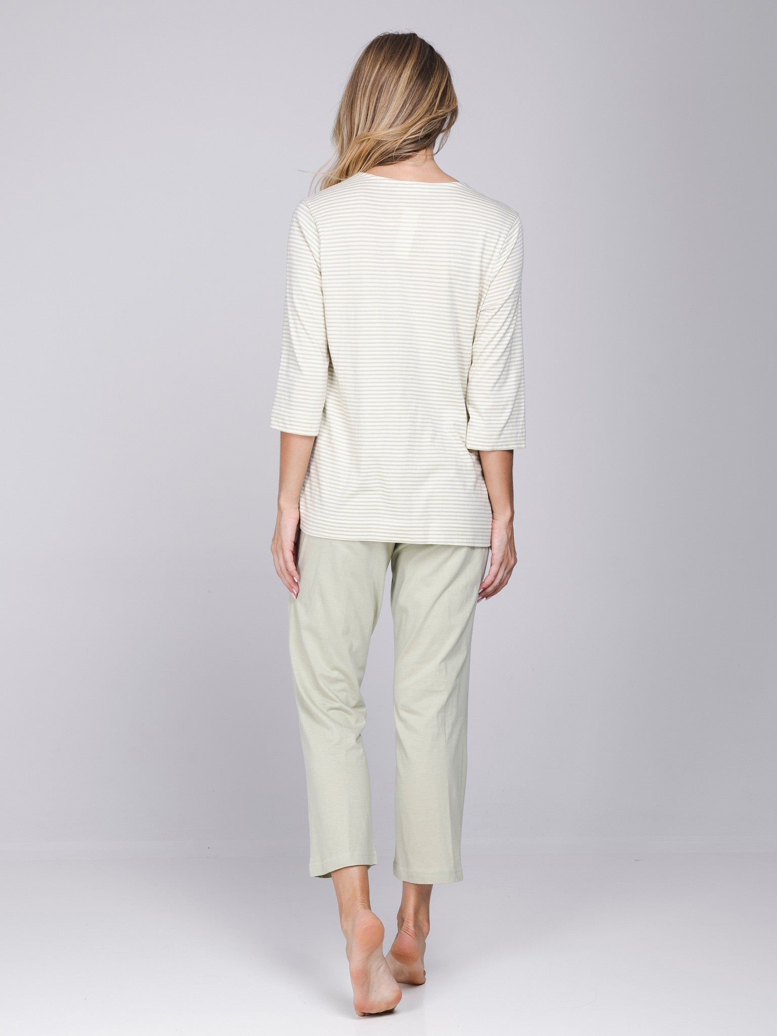 pastunette-sage-serenity-pyjama-gr-n-streifen-bio-baumwolle image 5