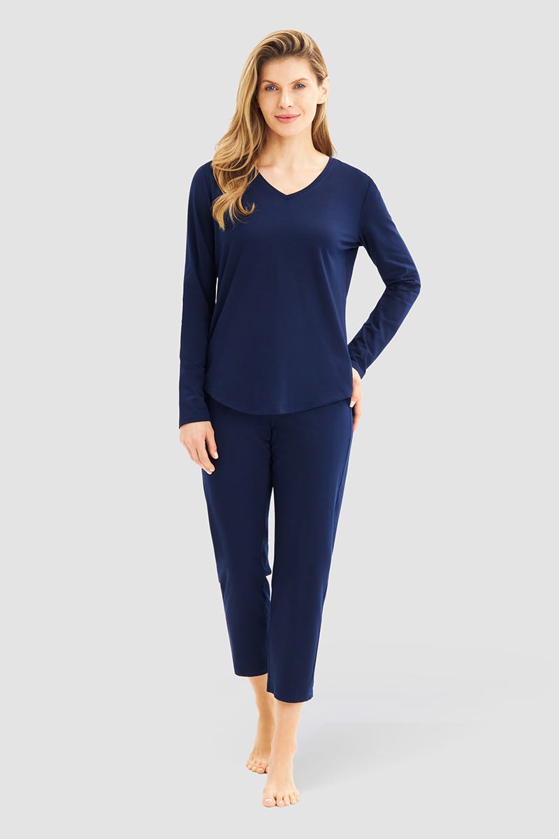 r-sch-be-happy-shirt-langarm-blau-v-ausschnitt-a-form image 4