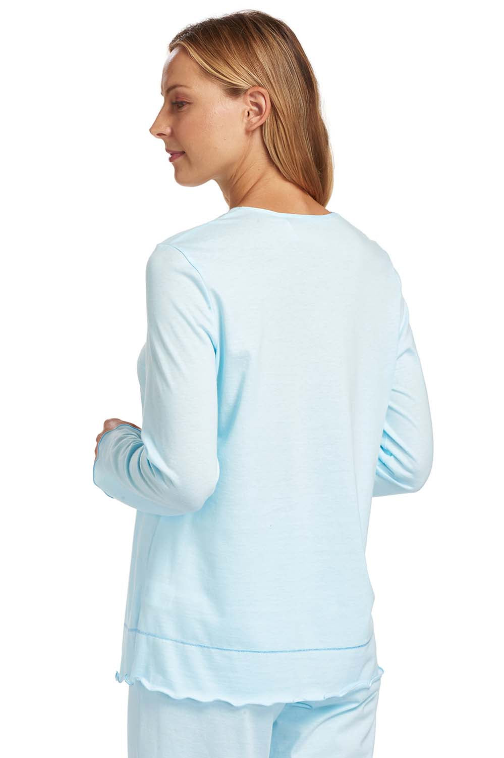 r-sch-be-happy-shirt-langarm-grau-pure-cotton-v-ausschnitt image 3