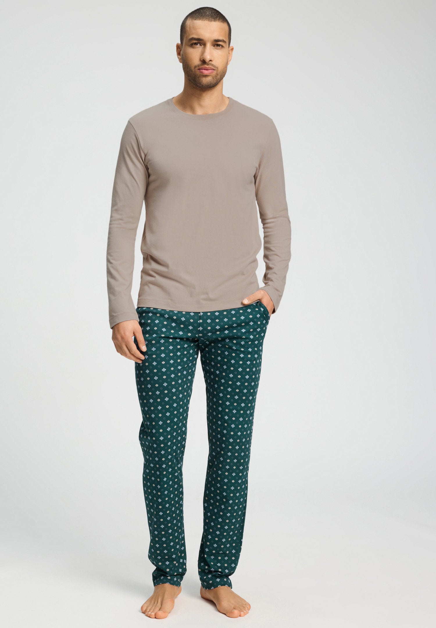 hanro-night-and-day-pyjamahose-baumwolle-pisces-garden image 5