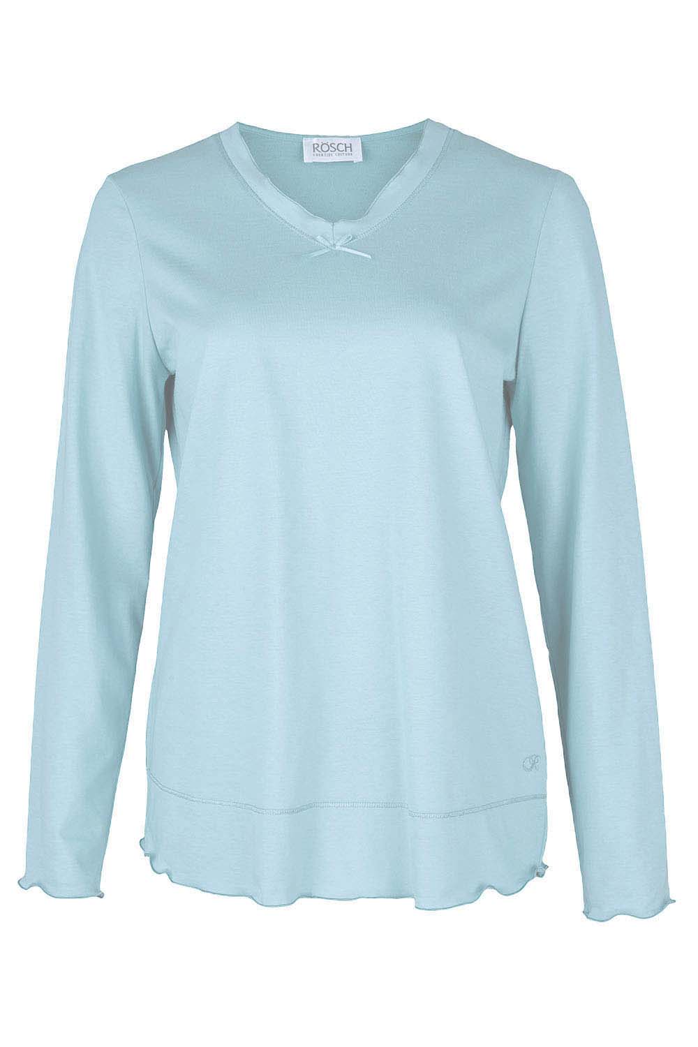 r-sch-be-happy-shirt-langarm-grau-pure-cotton-v-ausschnitt image 2