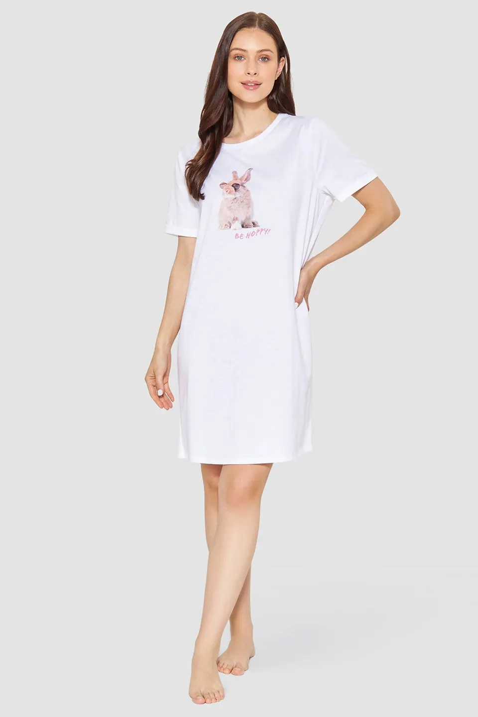 r-sch-be-happy-nachthemd-knielang-wei-hase-be-hoppy image 1