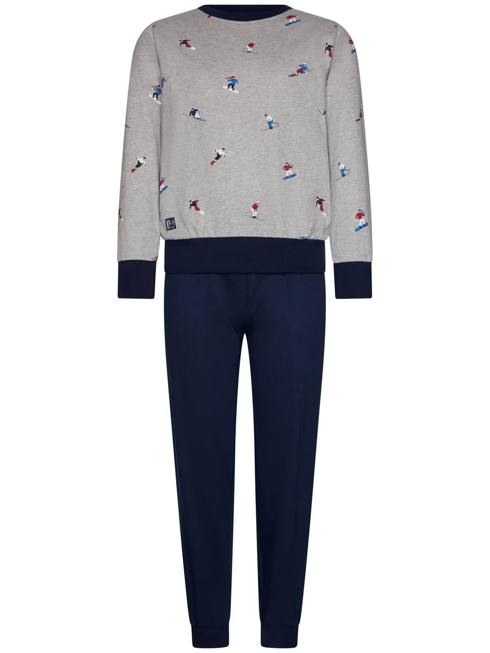 pastunette-aspen-ski-pyjama-grau-jungen-langarm image 1