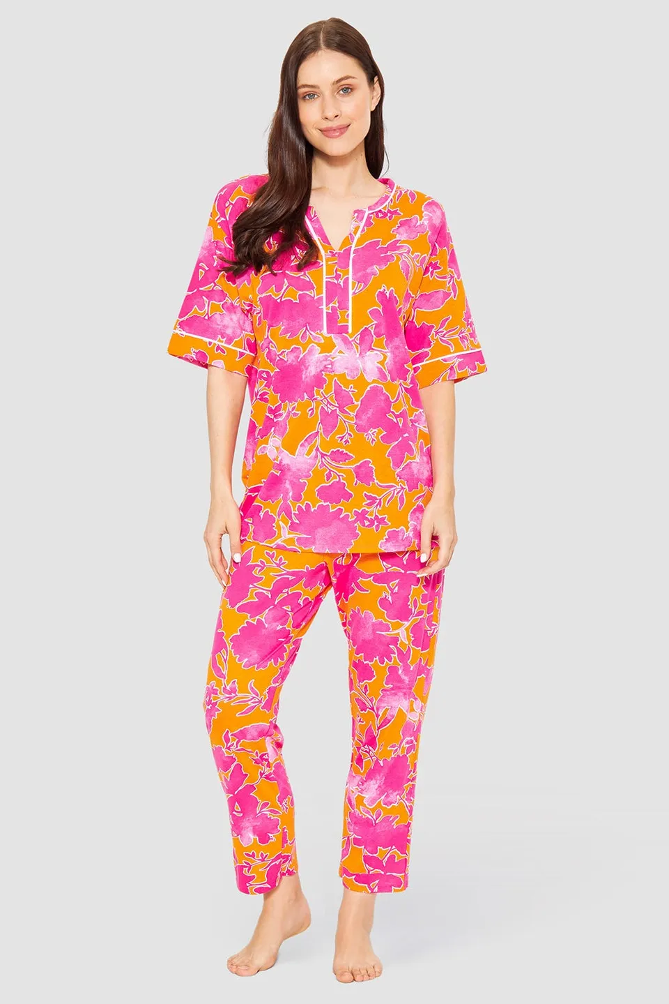 r-sch-be-happy-pyjama-7-8-mehrfarbig-allover-halbarm image 1