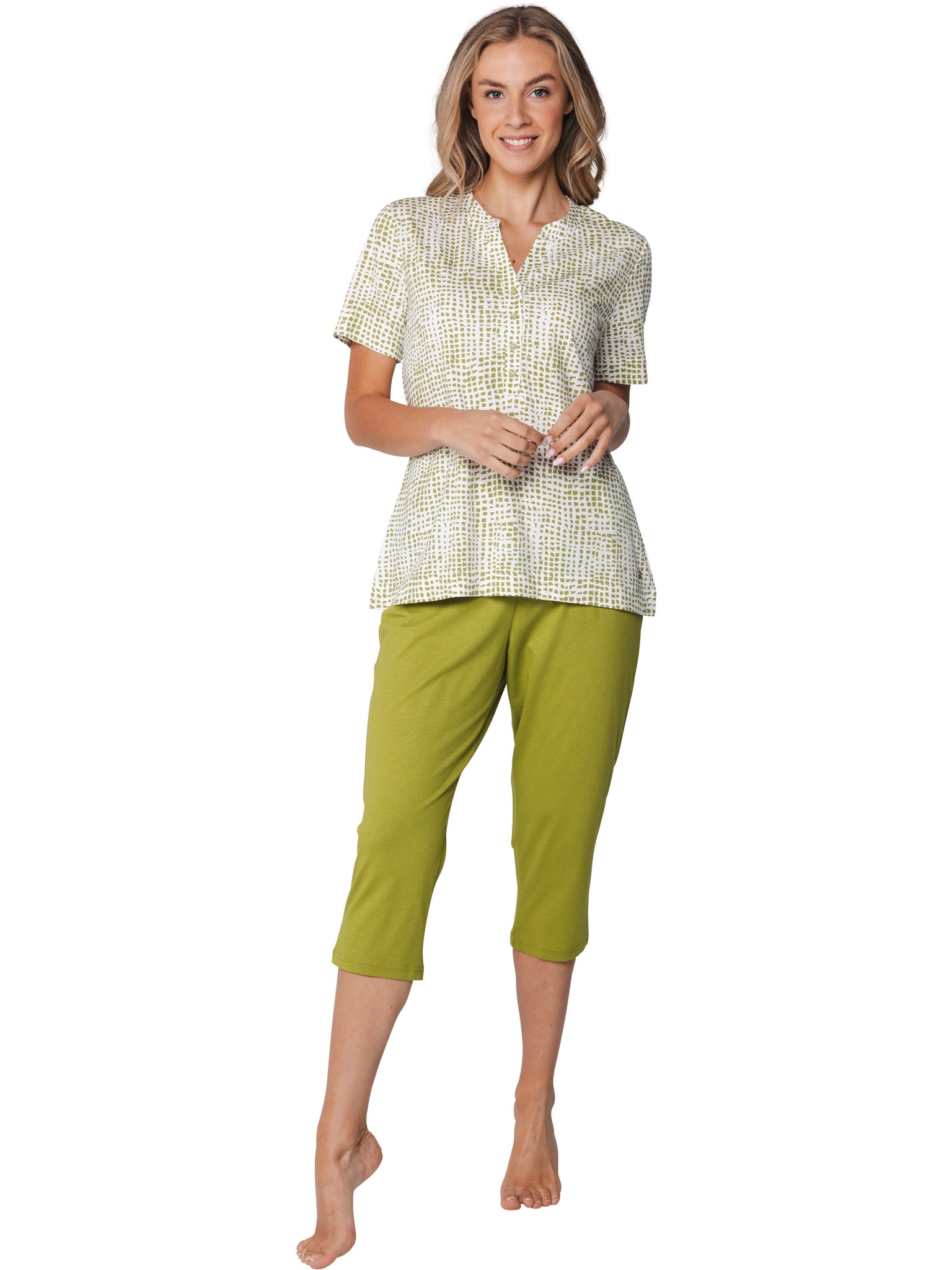 pastunette-premium-sublime-pyjama-gr-n-baumwolle-modal image 3