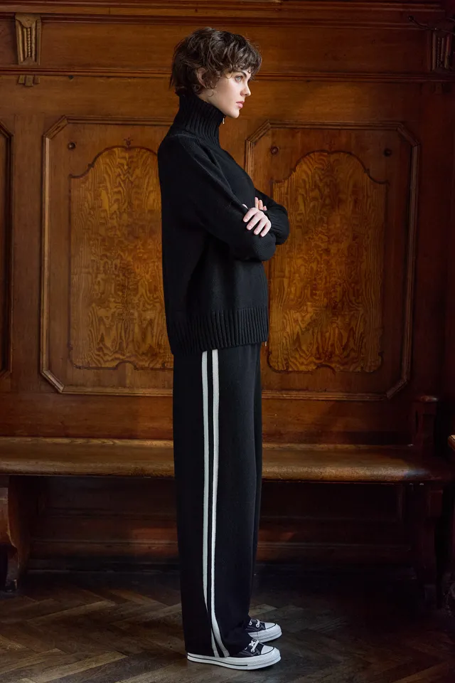sunday-in-bed-lauf-loungehose-wolle-cashmere-strick image 1