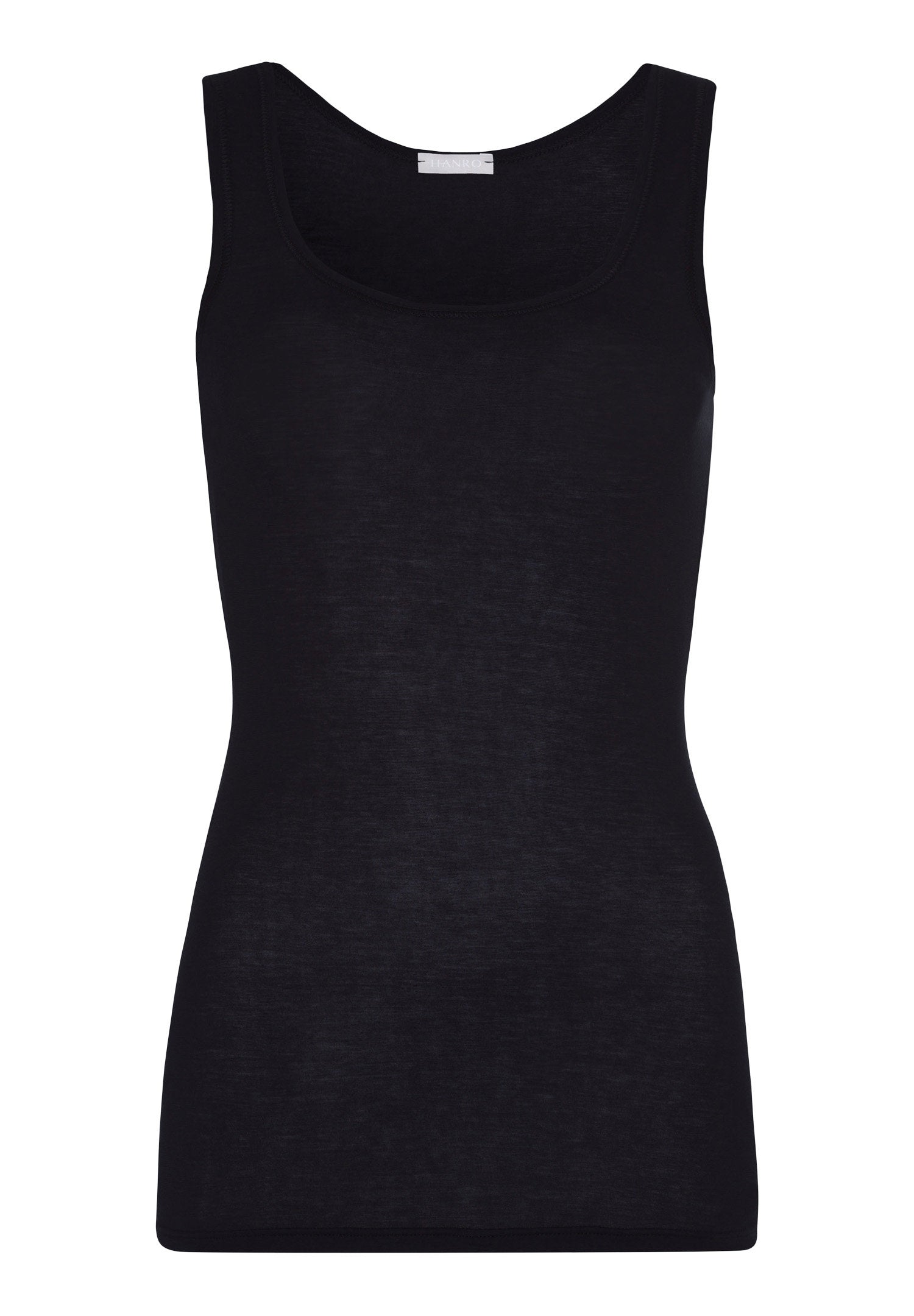 hanro-ultralight-tank-top-schwarz-s-baumwolle image 1