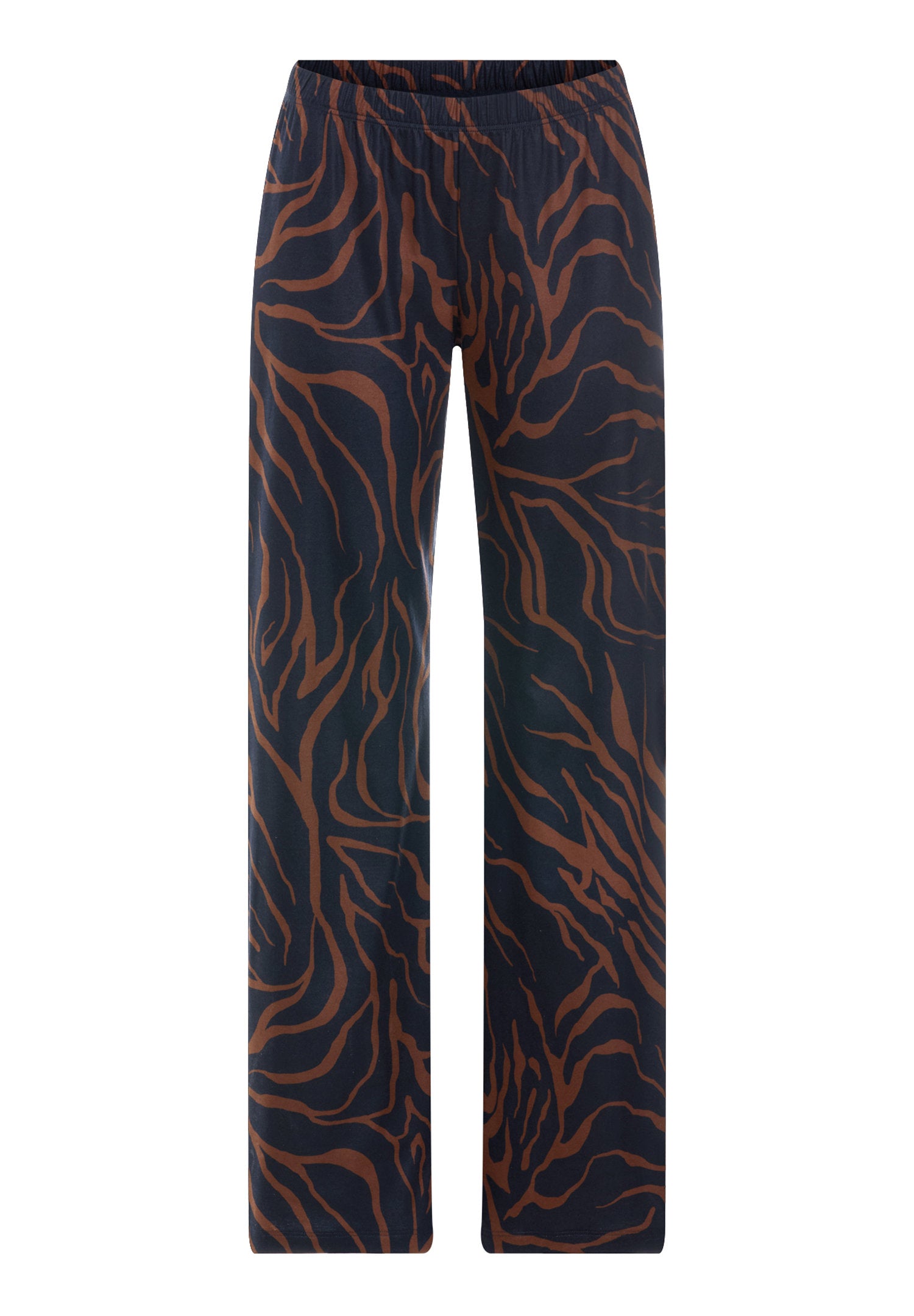 hanro-loungy-nights-long-pants-pyjamahose-navy-baumwolle image 1