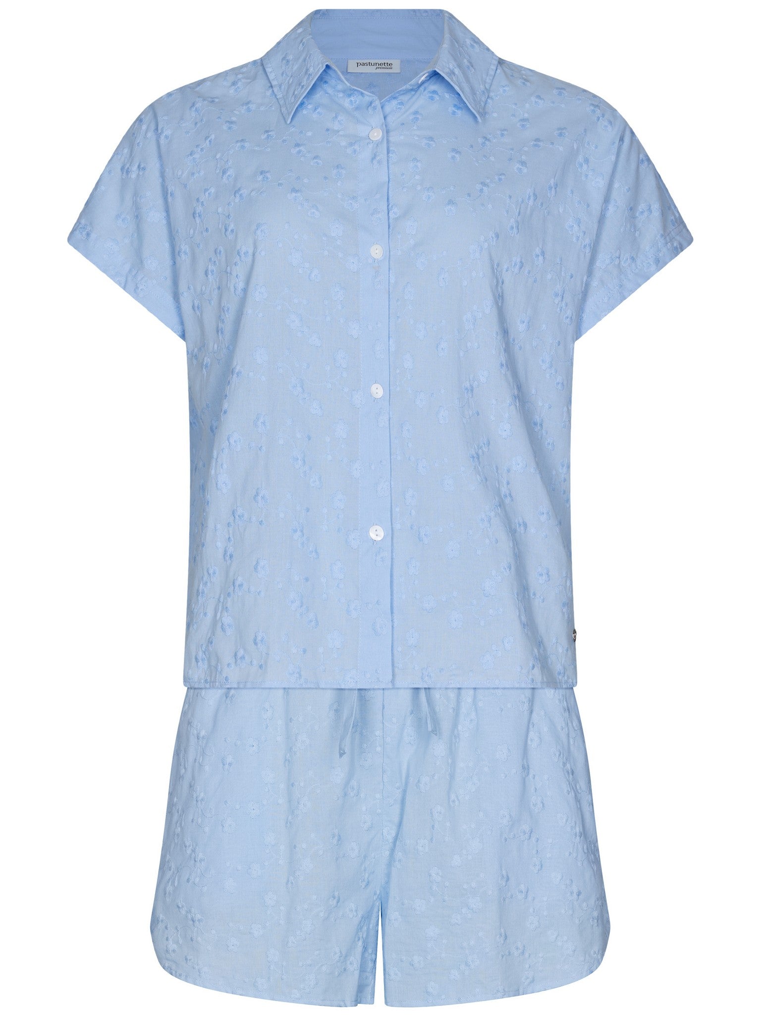 pastunette-premium-skyway-shortama-hellblau-baumwolle image 1
