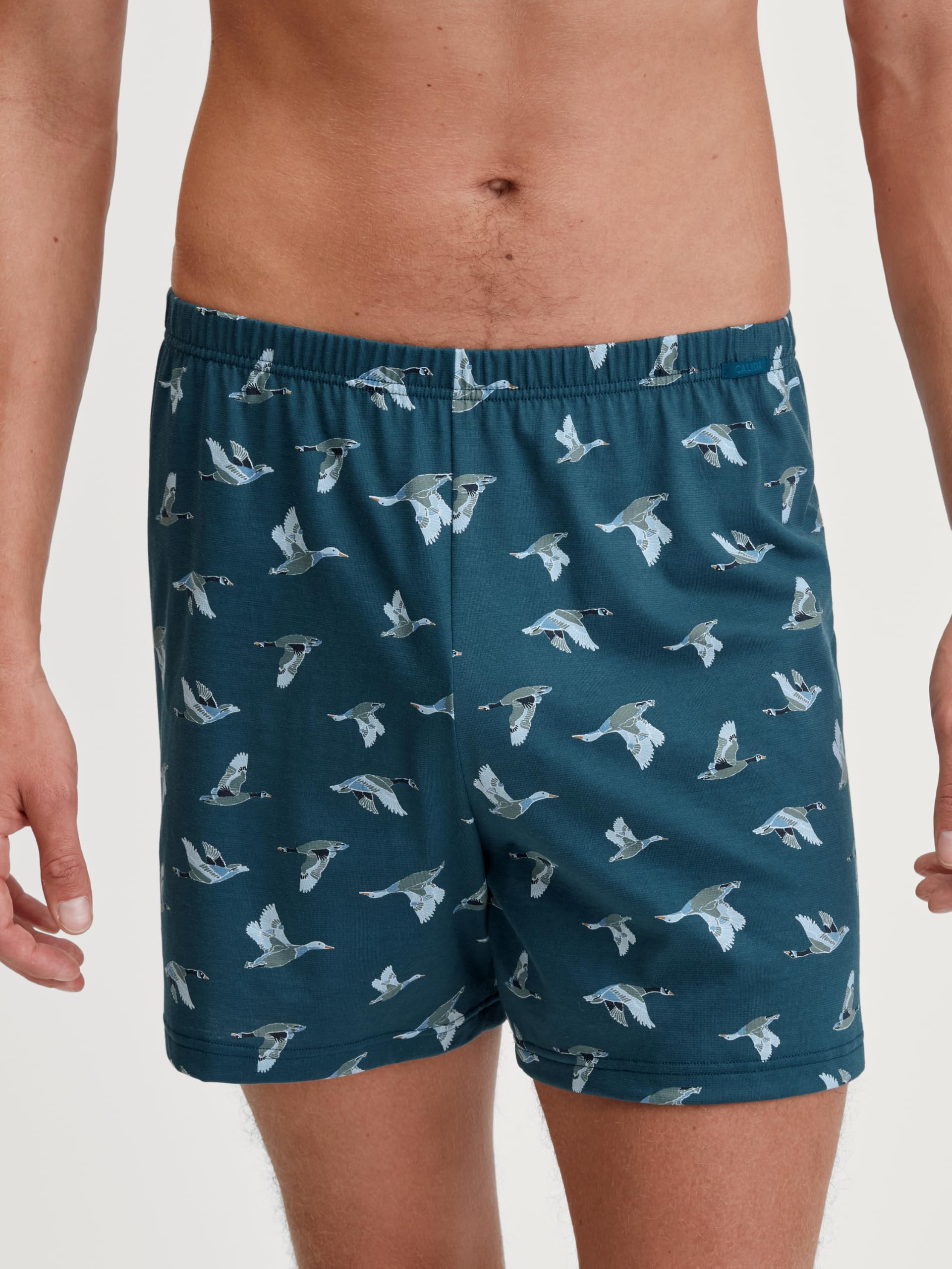 calida-prints-boxershorts-herren-schwarz-1er-pack-baumwolle image 2