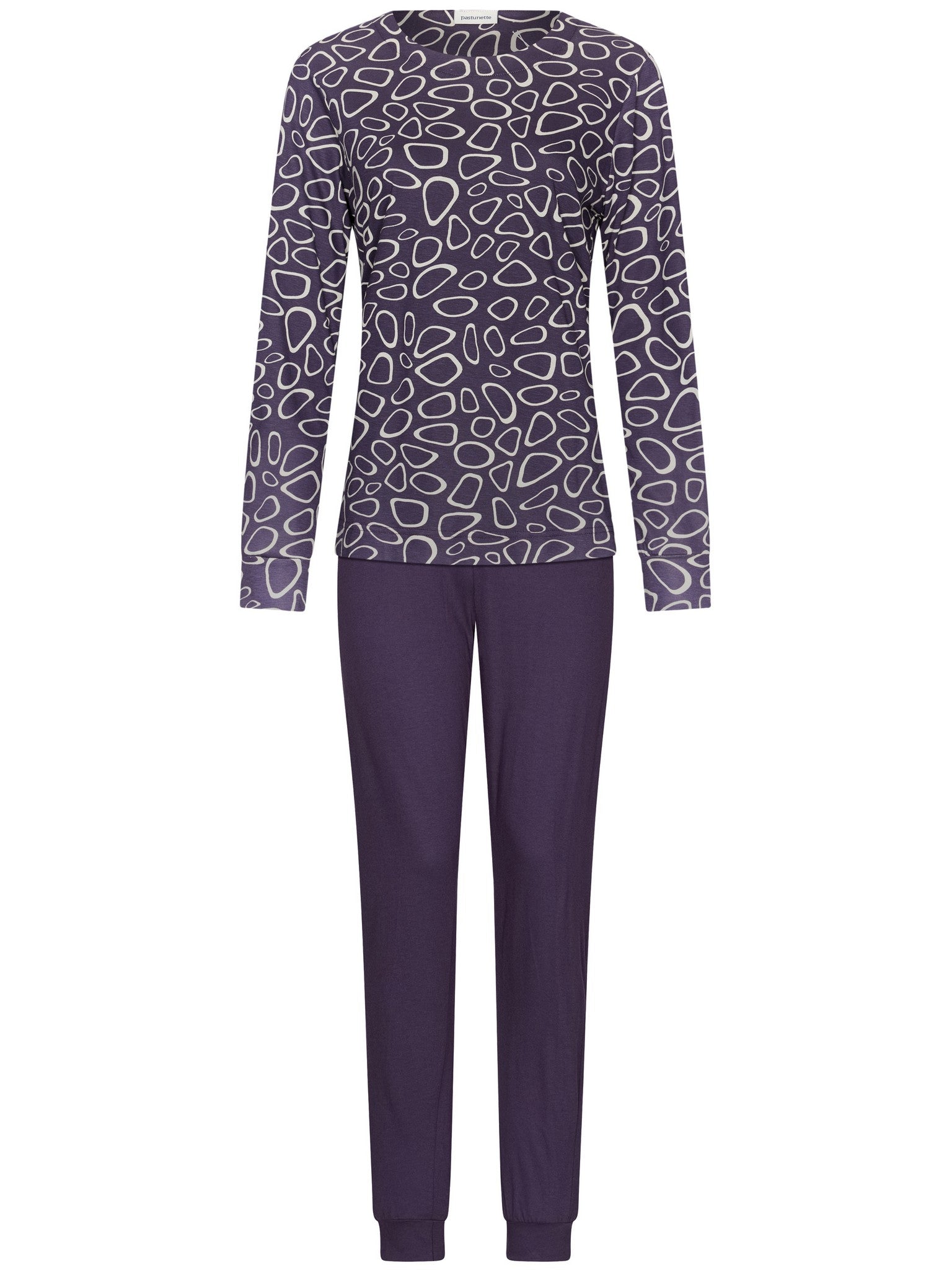 pastunette-purple-pebbles-pyjama-lila-baumwolle-modal image 2