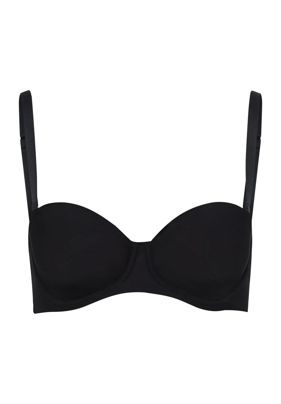 hanro-allure-padded-bandeau-bra-bh-schwarz-b-gel image 1