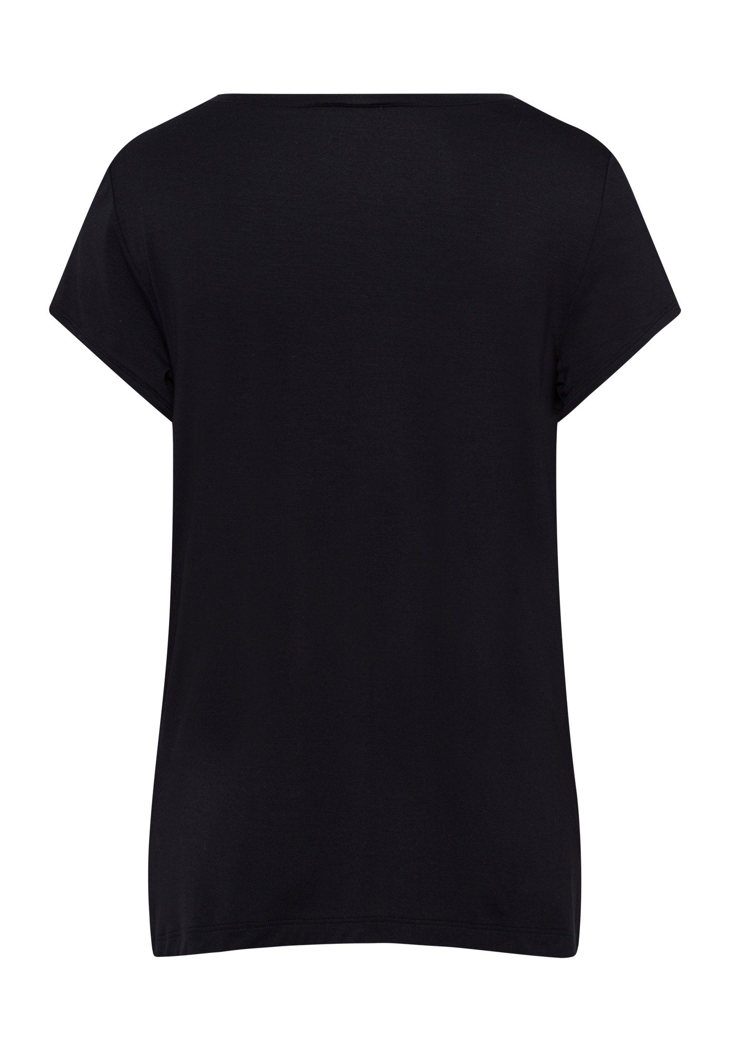 hanro-yoga-kurzarm-shirt-micromodal-black-beauty image 3