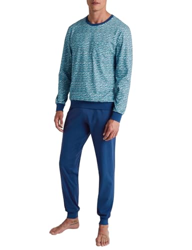 calida-relax-imprint-pyjama-herren-set-mit-b-ndchen image 8