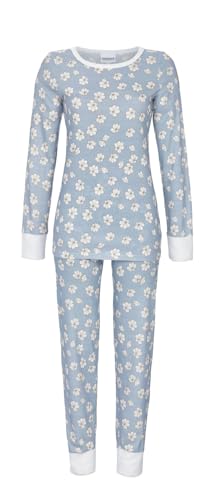 ringella-women-men-damen-pyjama-baumwolle-bl-mchen-rundhals image 4