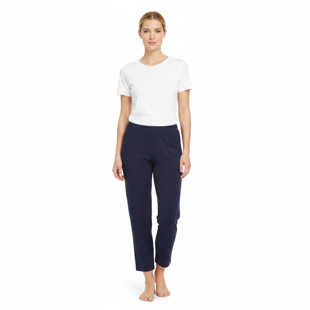 ringella-women-men-damen-7-8-loungehose-blue-navy-36-uni image 2