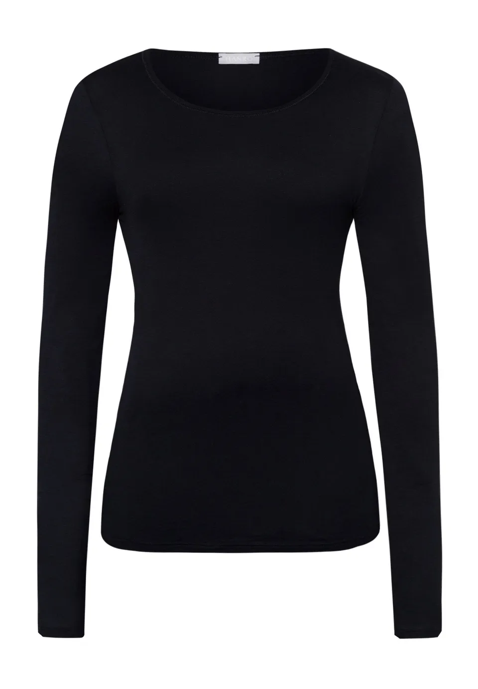 hanro-ultralight-langarmshirt-damen-schwarz-baumwolle image 1