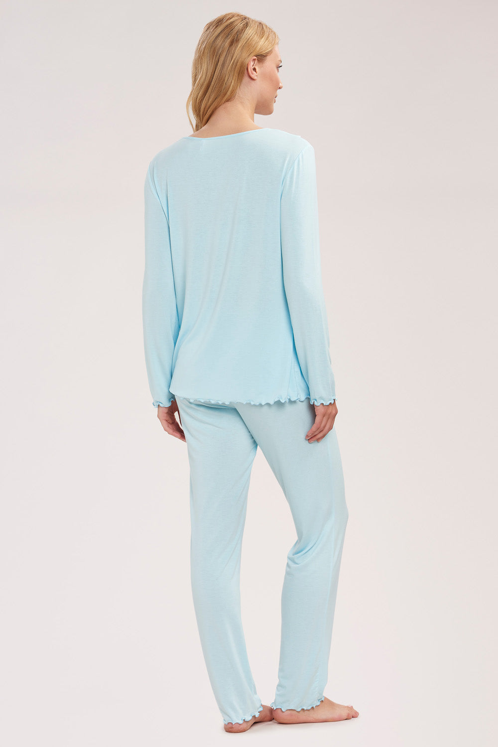 r-sch-be-happy-pyjama-lang-schlafanzug-t-rkis-viskose image 3