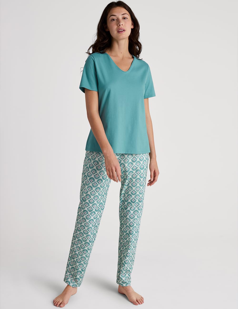 calida-favourites-lounge-t-shirt-damen-bristol-blue-bio image 3