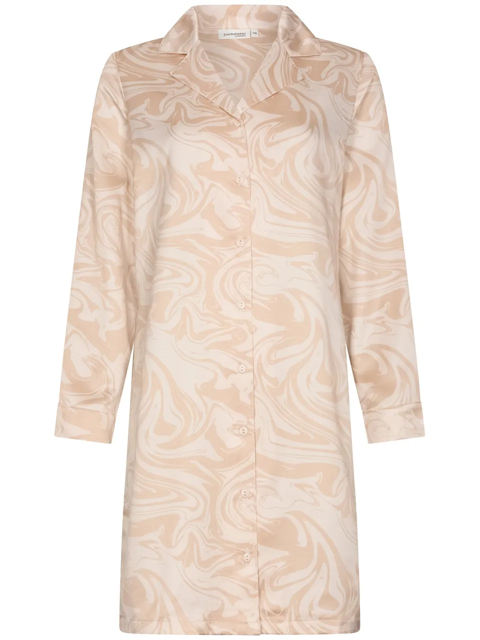 pastunette-premium-eternal-nachthemd-beige-marmor-print image 1
