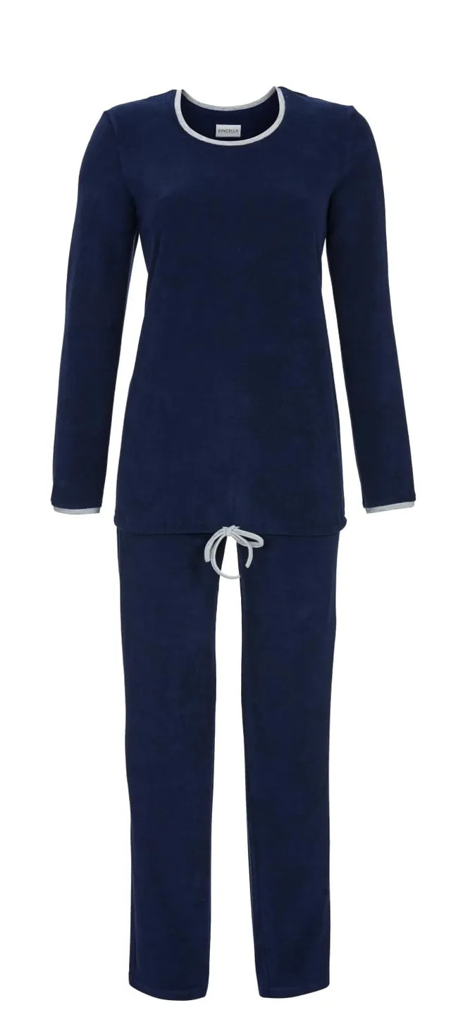 ringella-pyjama-stretchfrottee-schlafanzug-tunnelzug-taschen image 1
